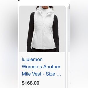 Lululemon Athletica Another Mile Vest